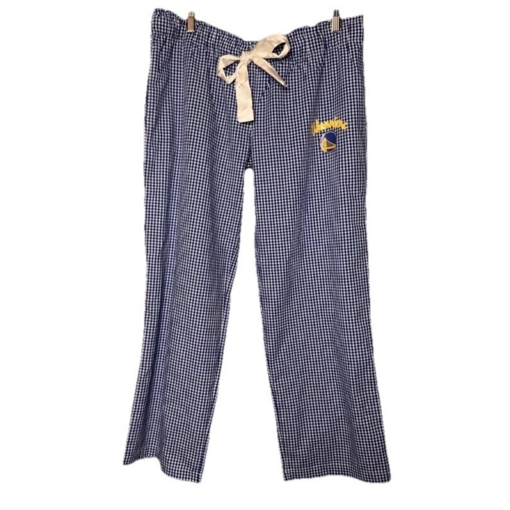 Concepts Sport Warriors Pajama Pants Women XL White Blue Grandmacore Sporty Chic